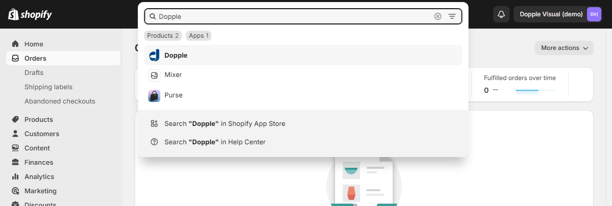 Search for the Dopple app in your store